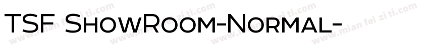 TSF ShowRoom-Normal字体转换